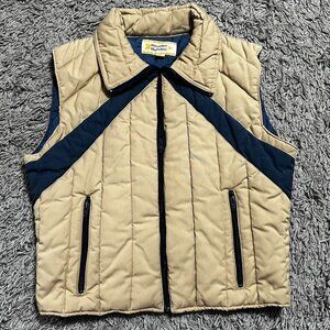 Vintage Weather Watcher Retro 80s Puffer Down Vest Size L